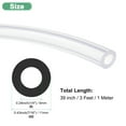 thumbnail image 3 of Tubo de silicona Uxcell 1/4" ID x 7/16" OD tubo de goma de silicona flexible 1 pie manguera de agua de alta temperatura aire transparente, 3 of 7