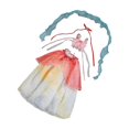 thumbnail image 1 of Vestimenta de vestimenta de muñecas lindo para regalo de cumpleaños Photo Prop de miniatura Vestido elegante accesorios elegantes ropa de muñeca ropa amarillo, 1 of 8