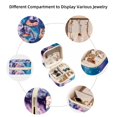 thumbnail image 2 of PhooArto Small Jewellery Box, Kittens Donuts Galaxy Patterns Portable Travel Mini Jewelry Case for Women Leather Ring Organizer, 2 of 5