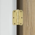 thumbnail image 3 of Hyper Tough 3-1/2 in. Round Corner Steel Door Hinge, Brass Finish, 3 of 8