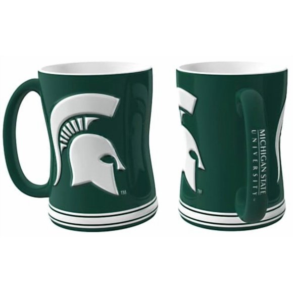 Michigan State Spartans Coffee Mug - 15oz Sculpted