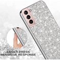 thumbnail image 5 of Phone Case for Samsung S22 Plus Case Glitter Sparkle Gold, Samsung Galaxy S22 Plus Case Silicone Anti-fingerprint Glamorous Shiny Cover Thin (Silber), 5 of 14