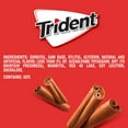 thumbnail image 2 of Trident Sugar Free Gum, Cinnamon, 3 Packs of 14 Regular Size Pieces (42 Total Pieces), 2 of 12
