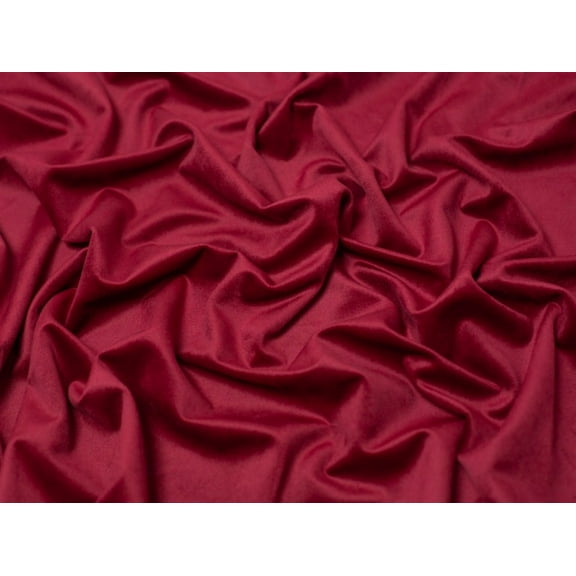 Minerva High Pile Velvet Fabric Burgundy - per yard