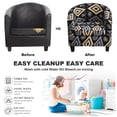 thumbnail image 6 of CJC Printed Club Chair Slipcover, 2 Piece Barrel Chair Covers Stretch Tub Chair Slipcover Armchair Sofa Cover Couch Furniture Protector for Living Room, 6 of 9