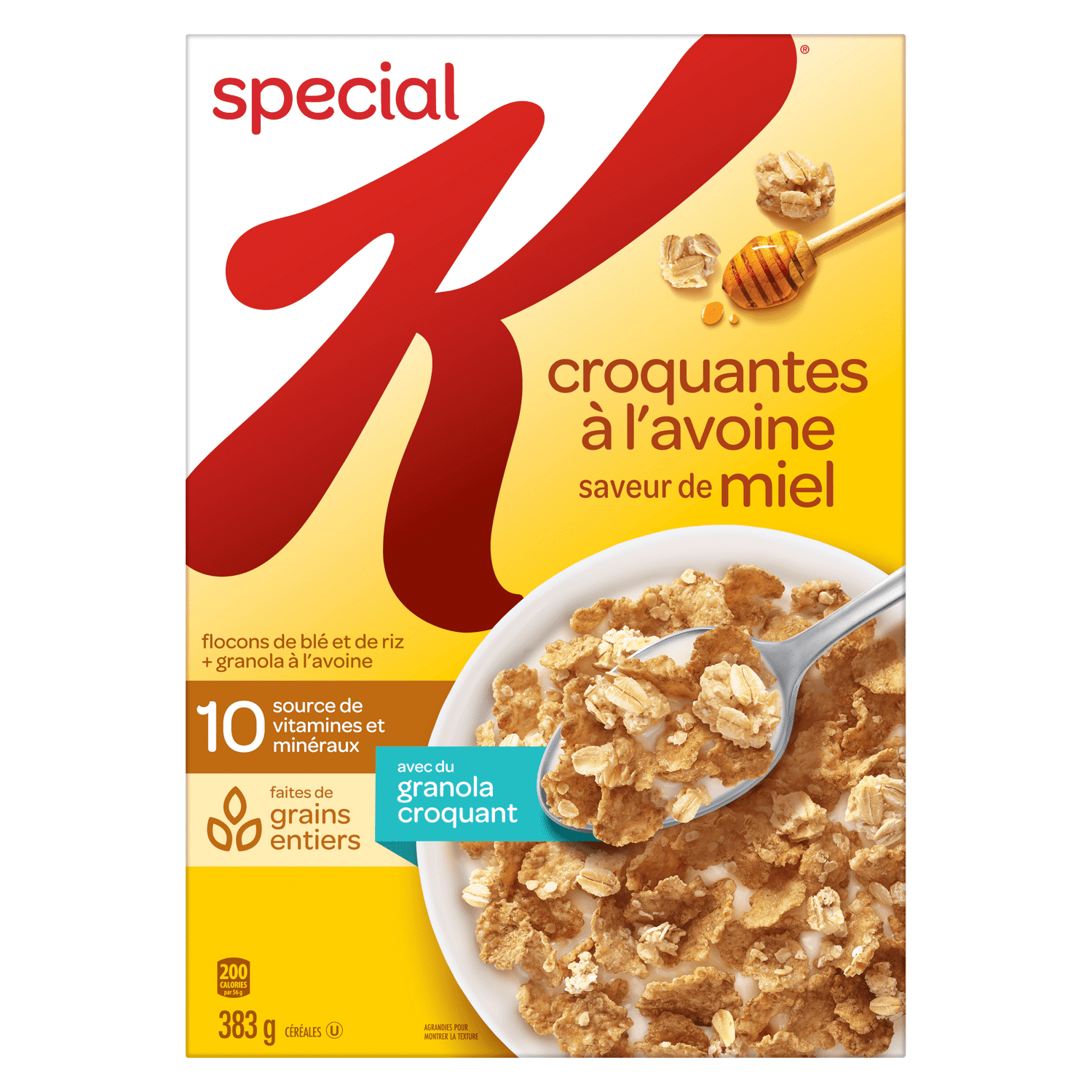 Kellogg’s® Special K® Oat Crunch Honey Flavour Cereal 383g, Kellogg’s® Special K® Oat Crunch Honey Flavour Cereal 383g