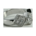 thumbnail image 4 of 18k White Gold Round Princess Invisible Set diamond half eternity ring (0.83 Ct G VS Clarity), 4 of 5