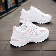 Lightweight And Stylish Sneakers for Women, Perfect for Spring And Autumn, Featuring Soft Soles And a Trendy Heart Pattern, Ideal for Female Students And Outdoor Activities., Women Shoes