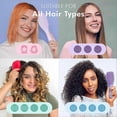thumbnail image 4 of The Ultimate Detangling Hairbrush for Wet and Dry Hair - For All Hair Types - Removes Tangles and Reduces Breakage - Millennial Pink, 4 of 5