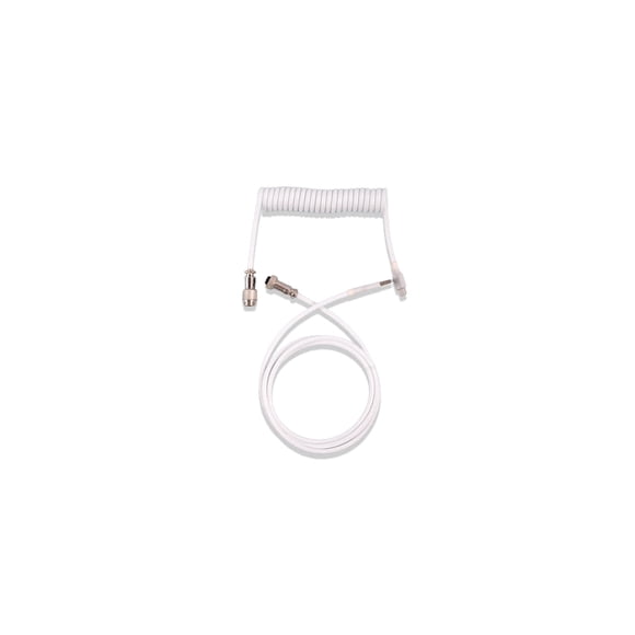 Wweixi Mechanical Keyboard Cable Professional Keypad Connect Wires Type-c Spring Aviation Cables Connector Wire Computer Accessory White