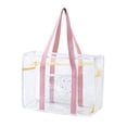thumbnail image 2 of Clear Tote Bag Gym Bag Female PVC Beach Tote for Swimming Working Sports Game, 2 of 5