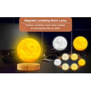 VGAzer Magnetic Levitation Moon Lamp,Floating LED Moon Light,Multicolor Moon Lamp,Rotating Night Light,Levitate & Rotate in Air,Cool Desk Decor Gadget , Tech Gifts for Kids