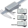 thumbnail image 2 of Clockwise Tools IP54 Grade Digital Caliper, DCLR-0805 0-8" /200mm, Inch/Metric/Fractions Conversion, Stainless Steel, Large LCD Screen C94, 2 of 3