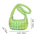 thumbnail image 3 of POINTERTECK Women Shoulder Bag Colorful Pleated Bubbles Crossbody Bag Quilted Purses (Pink), 3 of 10