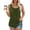Army Green, variant on ITSAME Womens Plus Size Tank Tops, Pleated Loose Fit Crew Neck Summer Casual Cami Shirts Red 5XL