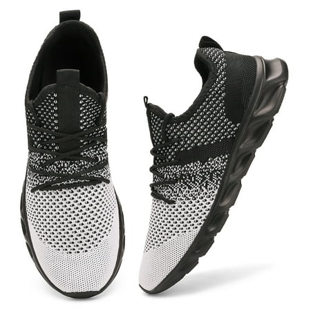 

Mens Running Shoes Slip-on Walking Sneakers Lightweight Breathable Casual Soft Sole Trainers