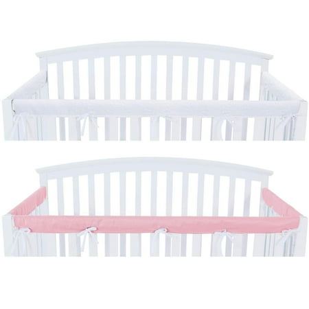 3 Piece Crib Rail Cover Protector Safe Teething Guard Wrap For