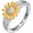 6, variant on Sterling Silver You are My Sunshine Sunflower Statement Ring with Cubic Zirconial Band Gifts