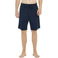 thumbnail image 2 of U2SKIIN 2 Pack Mens 100% Cotton Pajama Shorts, Lightweight Lounge Pant with Pockets Soft Sleep Pj Bottoms(Black/Navy,M), 2 of 6