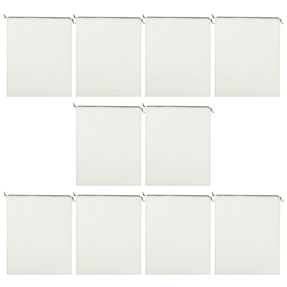 UPGRATOR PE Drawstring Bags For Shoes 10Pcs 15.7x11.8in