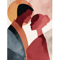 thumbnail image 1 of Abstract Couple Embrace Canvas Wall Art 15.75x11.81 Inches, 1 of 8