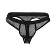 thumbnail image 2 of SGFCWSX Men's Sheer Mesh Briefs** Black XL, 2 of 7