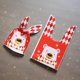 thumbnail image 5 of 50 pack Christmas Gift Bags, Decorative Gift for Holiday Celebrations, Portable Gift Pouches for Kids (red Scarf Bear Head 14 * 23cm), 5 of 5