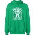 thumbnail image 2 of OXI Hoodie Sweatshirt - The Hardest Part About Zombie, Basic Casual Hoodie for Men's and Women Fleece Hoodie Long Sleeve - Irish Green X-Large, 2 of 3