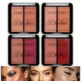 thumbnail image 4 of Fiudx Rubor Mate de Alto Brillo Rouge-Border Nude Makeup Repair Powder The Complexion Blush, 4 of 6