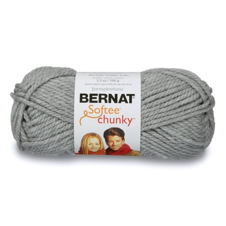 UPC: 0057355351257 | BERNAT SOFTEE CHUNKY YARN (100G/3.5OZ) GRAY HEATHER