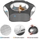thumbnail image 5 of Parque infantil para conejos y animales pequeños, jaula para cobayas, tienda con cubierta, bolígrafo portátil para juegos para mascotas, valla de patio para ejercicios en interiores y exteriores para cachorros, gatitos y hámster (negro) Rojo Verde RV1016-0123662FYD, 5 of 5