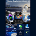 thumbnail image 2 of 2in1 Wireless Carplay Adapter USB Dongle Smart Carplay & Android Auto Adapter Wired Carplay to Wireless Plug and Play, 2 of 7