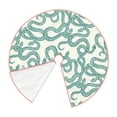thumbnail image 2 of Daiia Hand Drawn Snake Drawing Merry Christmas Tree Skirt , Xmas Large Lace-up Tree Skirt, Santa Snowflakes Rustic Home Decorations New Year Party Farmhouse Decor-30", 2 of 7