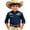 Navy, variant on SGMVNU Boys Girls Western Cowboy Shirts Retro Long Sleeve Button Down Shirt Kids Fashion Cowboy Outfit for Halloween, Size 10-11 Years, Black