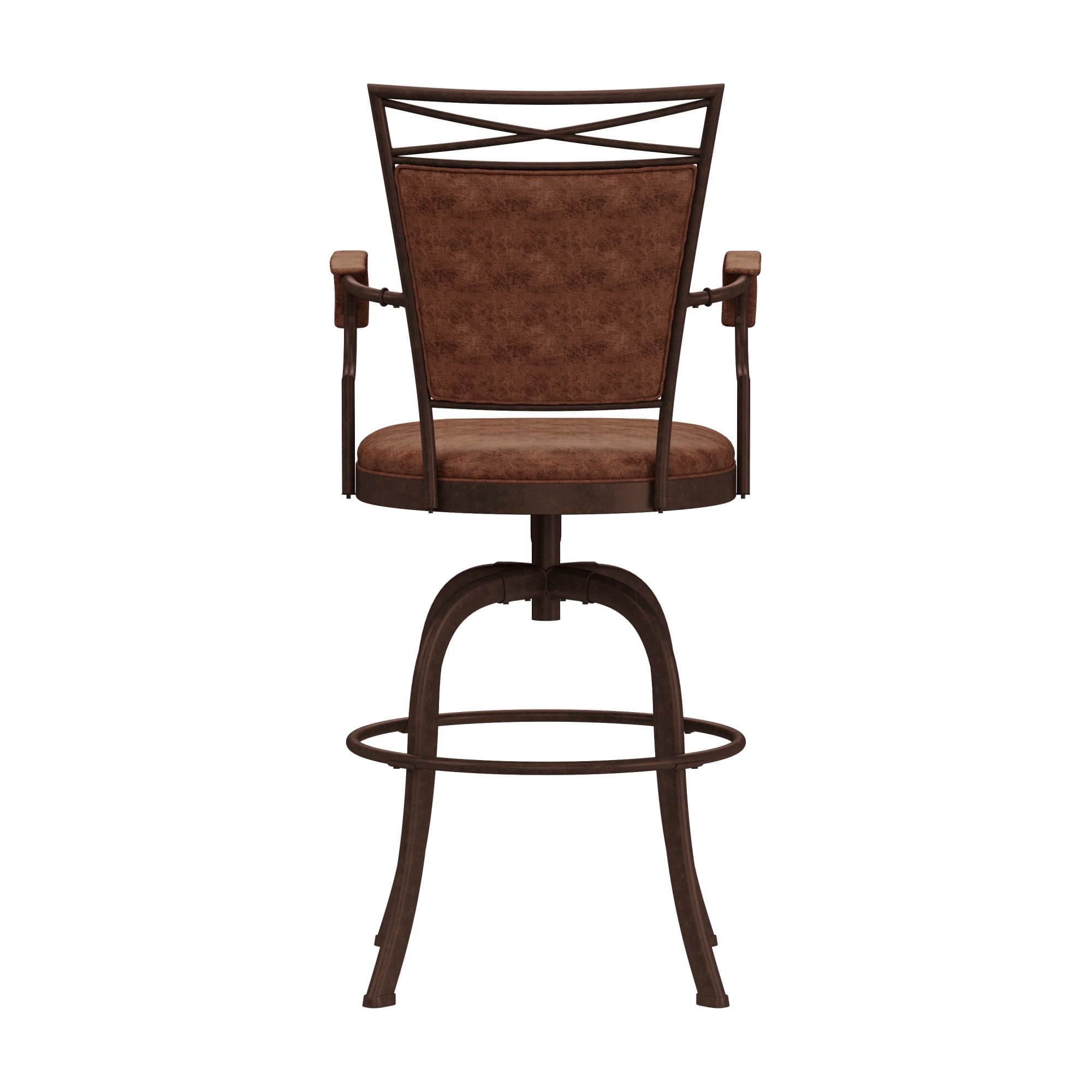 Hillsdale Furniture Bridgetown Bar Stool with Swivel, Aged Bronze
