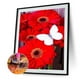 thumbnail image 2 of Cuadros Decorativos Pintura de diamante de taladro redondo completo Dibujo de mariposa roja Ndcxsfigh Nuevos Originales, 2 of 9