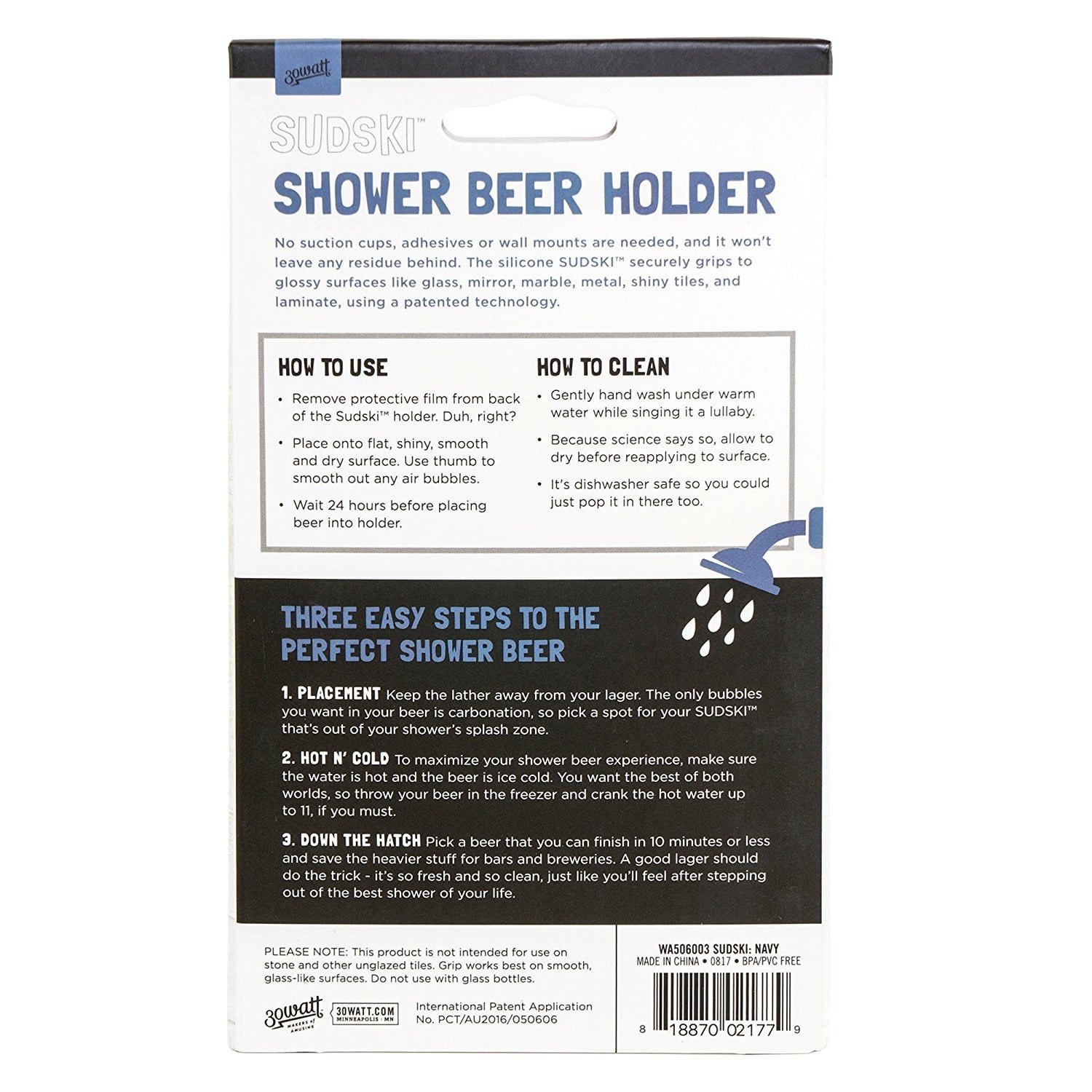 Sudski Shower Beer Holder – Spunk N Disorderly Soaps