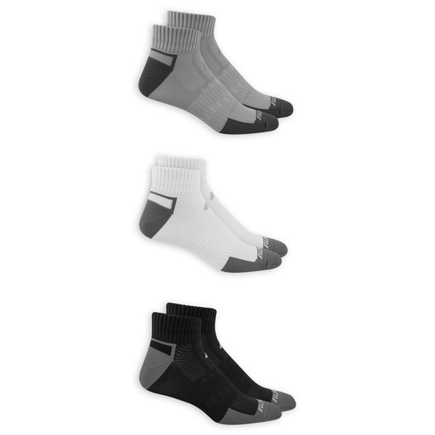 Russell - Performance Men's COOLFORCE Zone Cushion Low Cut Socks 3 Pack ...