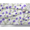 thumbnail image 2 of Soimoi Rayon Fabric Leaves & Wild Flower Print Sewing Fabric Yard 56 Inch Wide, 2 of 3