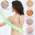 thumbnail image 2 of 6pcs 35'' Exfoliating Washcloth Towel, Nylon Back Scrubber Strips for Body Deep Clean (Random Color), 2 of 7