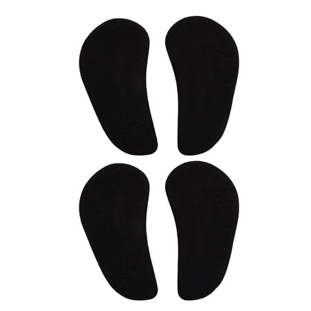 Unique Bargains 2 Pair Arch Support Inserts Two-tone Comfortable Foot Arch Supports 3.35"x1.65"x0.2" Black