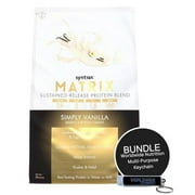 Syntrax Matrix Sustained-Release Protein Powder Blend - Muscle Support - Simply Vanilla - 2 lb