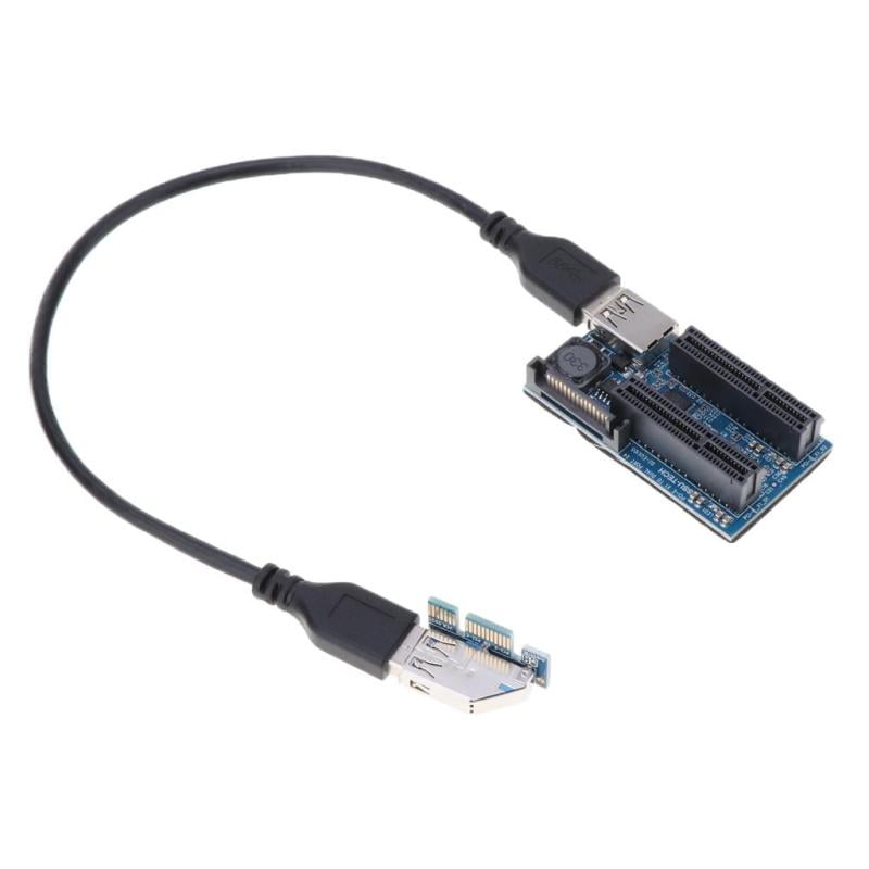MagiDeal Extended Adapter Card Cable for USB 3.0 PCI X1 Extender Riser Cards 