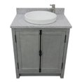thumbnail image 6 of Bellaterra Home 31" Single vanity in Gray Ash finish top with Gray granite and round sink, 6 of 9