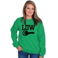 thumbnail image 4 of Low Key Nerd Sarcastic Pun Funny Geek Sweatshirt for Men or Women Brisco Brands X, 4 of 6