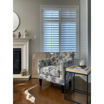 Bronte Accent Arm & Club Chair-Woven Indigo Blue Floral Fabric Upholstering, Modern Living Room Bedroom Office Chair