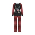thumbnail image 2 of Qiylii Family Matching Pajamas Set,Christmas Theme Cartoon Elk Pattern Sleepwear, 2 of 9