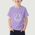 thumbnail image 4 of Wo-Fusoul T-Shirt pour Enfants, Haut de Sport Estival Décontracté à Manches Courtes et Col Rond avec Motif Imprimé, pour Garçons et Filles de 1 à 13 Ans, Vert Armée, 4 of 5