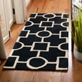 thumbnail image 3 of SAFAVIEH Cambridge Joyce Geometric Shapes Wool Area Rug, Black/Ivory, 3' x 5', 3 of 10