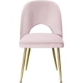 thumbnail image 4 of Meridian Furniture Logan Pink Velvet Dining Chair (Set of 2), 4 of 17